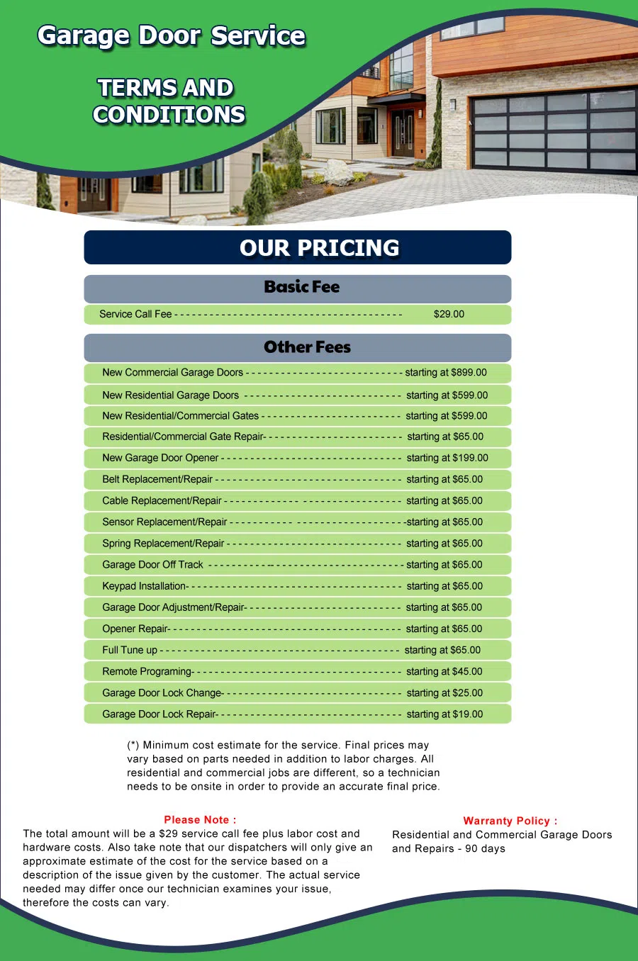 Neighborhood Garage Door Piru, CA 805-465-9138