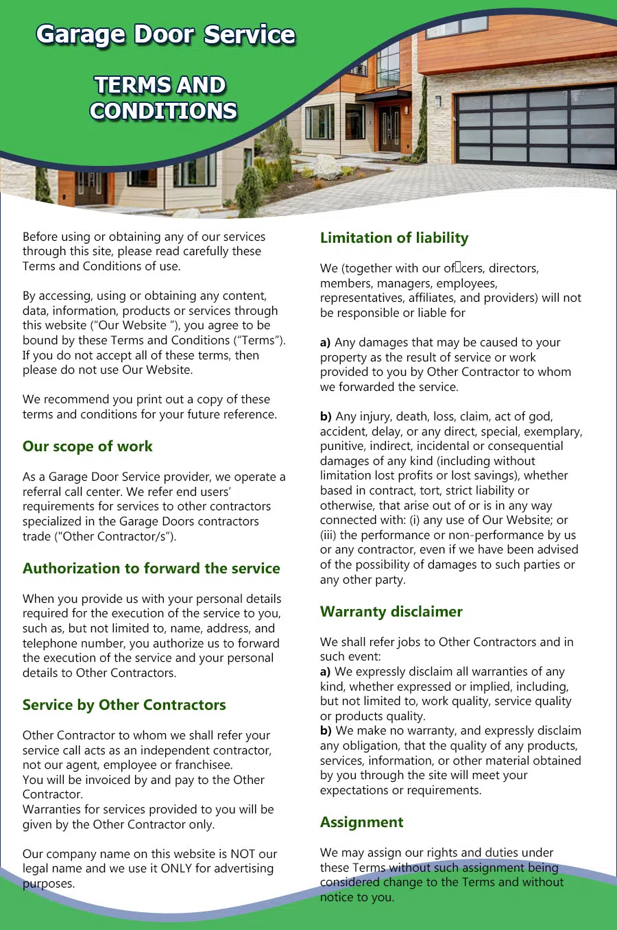 Neighborhood Garage Door Piru, CA 805-465-9138